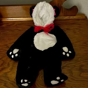 INFANT GIRLS PANDA BEAR COSTUME : SIZE 6 MONTHS